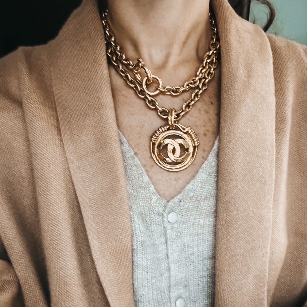 Long vintage Chanel necklace
